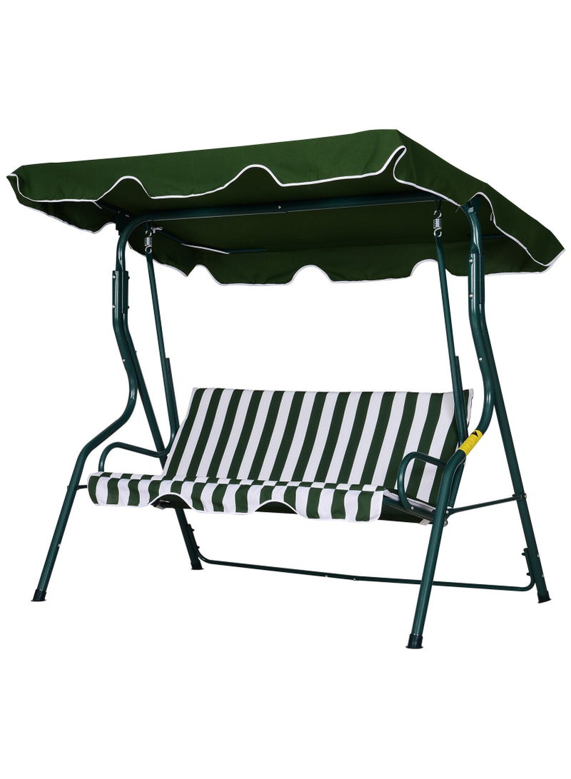 DubaiGallery Green Swing Top Cover Canopy Replacement Porch Patio Outdoor Canopy Swing Chair Awning Protection Against UV Rays - Image 3