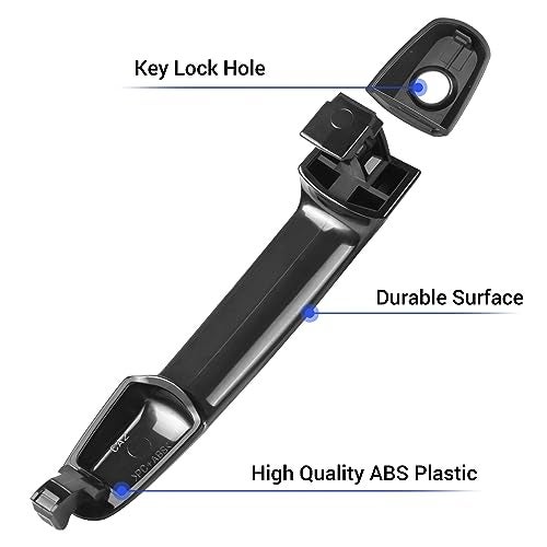 BINWUHI Exterior Door Handle Front Driver Passenger Side Compatible with The Following Models: 2002-2006 Toyota Camry, 03-13 Toyota Corolla Toyota Matrix, 03-08 Pontiac Vibe w/Keyhole Replaces 81309 - Image 3