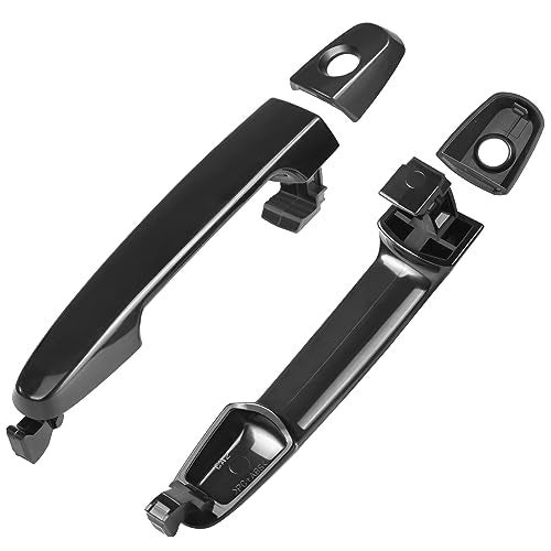 BINWUHI Exterior Door Handle Front Driver Passenger Side Compatible with The Following Models: 2002-2006 Toyota Camry, 03-13 Toyota Corolla Toyota Matrix, 03-08 Pontiac Vibe w/Keyhole Replaces 81309 - Image 2