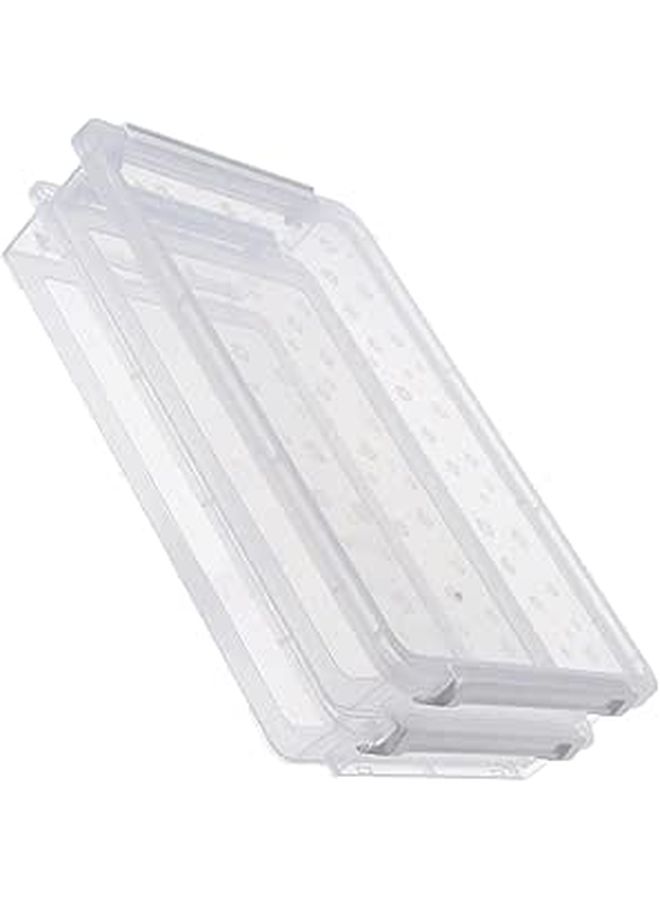 Stackable File Storage Box 2 Layer Pp Document Organizer 36 5x24 3x9cm Portable Paper Container - Image 1