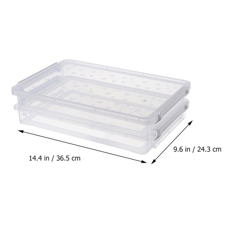 Stackable File Storage Box 2 Layer Pp Document Organizer 36 5x24 3x9cm Portable Paper Container - Image 3