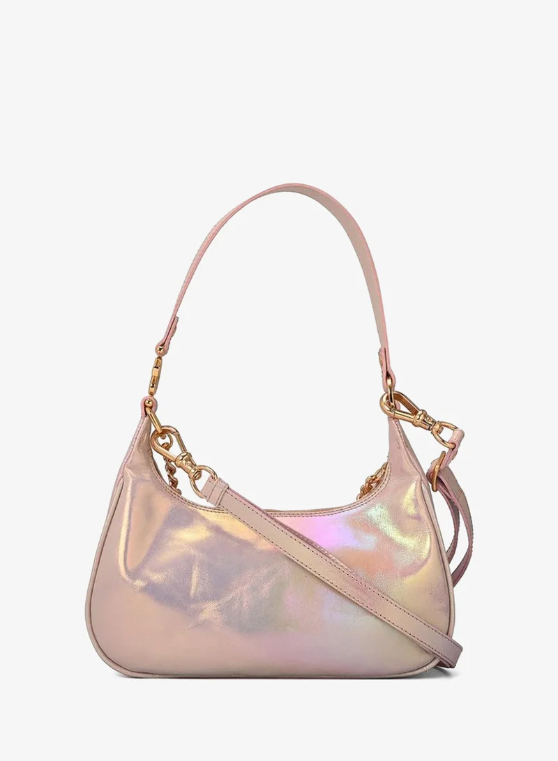 Carmen Steffens  Iridescent Leather Half-Moon Bag with Chain for Women | Best Price UAE