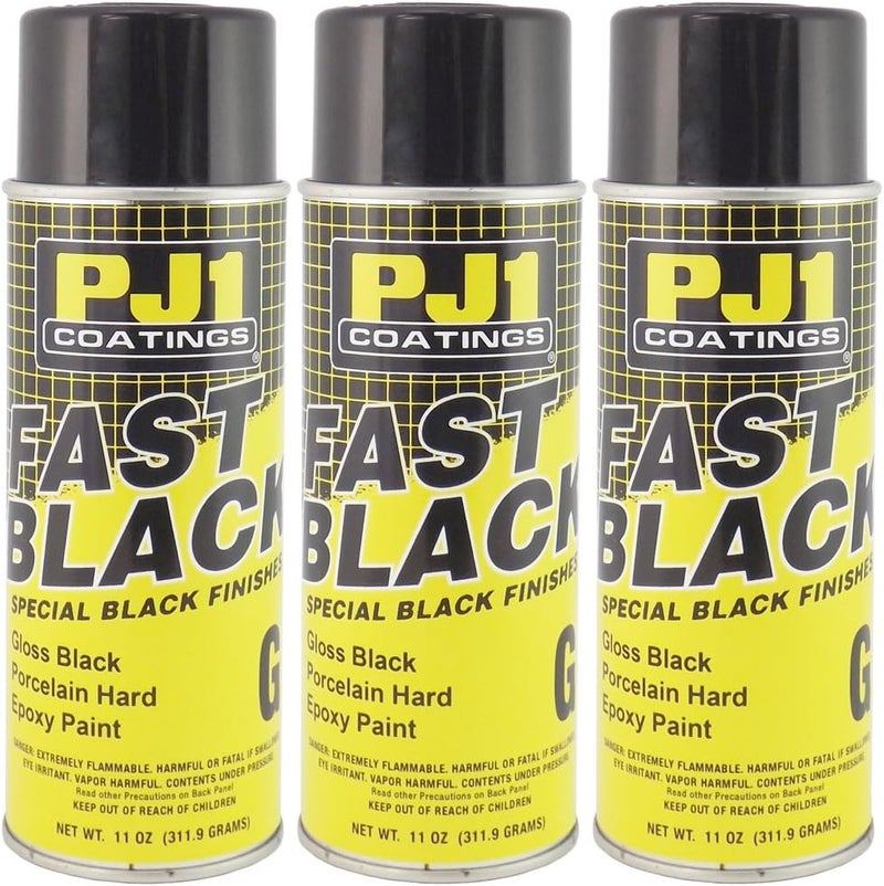 16-GLS-3PK Gloss Black Epoxy Spray Paint, 33 oz, 3 Pack