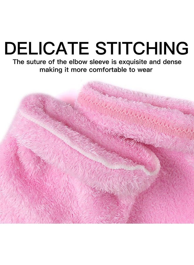 HS Gel Elbow Sleeves 2 Pairs Elbow Moisturizing Sleeve Gel Cover For Dry Cracked Skin Care Elastic And Breathable Elbow Sleeves For SPA Driving Hiking Biking Dust Pollution Protection Sunburn  - Image 4