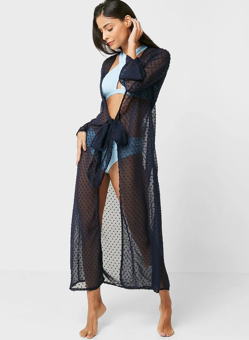 ELLA Tie Front Kimono