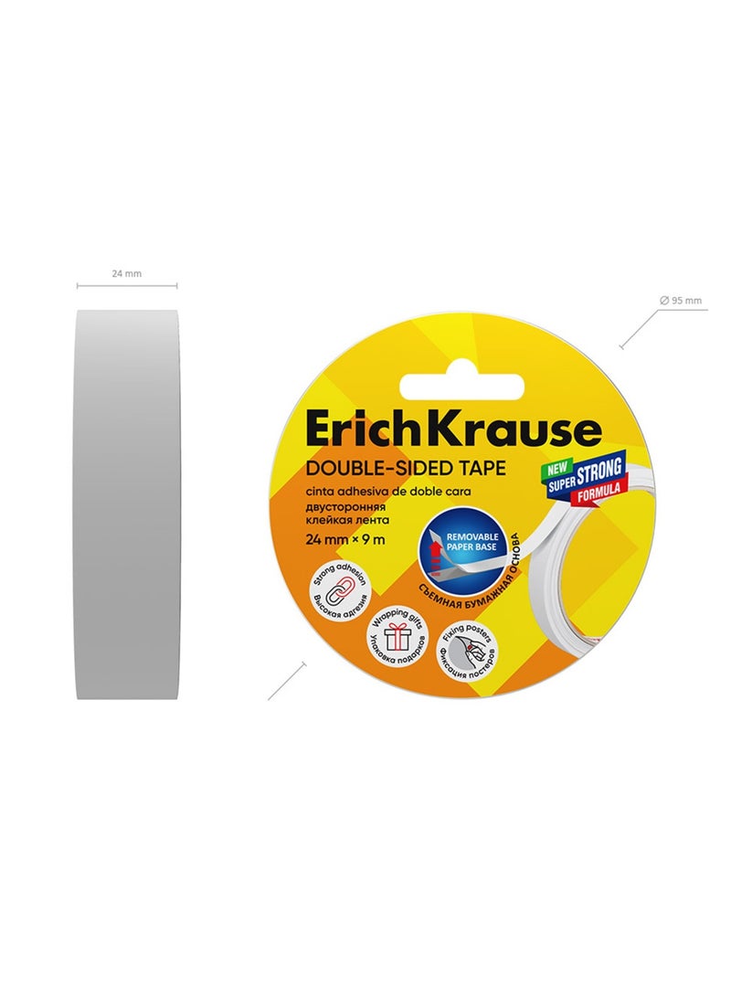 ErichKrause Transparent Double Sided Tape 24mmx 9Meter Size - Image 2