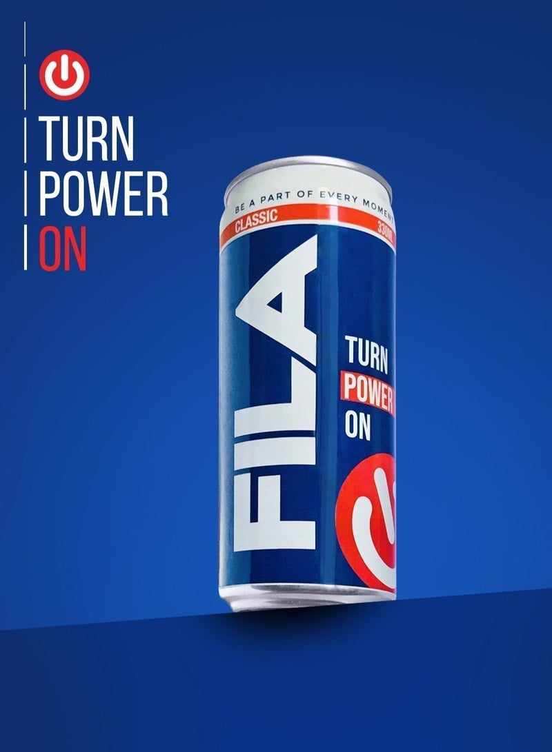 FILA POWER Energy Drink 330 ml - Pack of 24 Can - Image 2