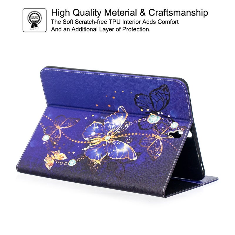 Newshine Galaxy Tab S3 9.7 Case, Newshine PU Leather Folio Wallet Stand Cover for Samsung Galaxy Tab S3 9.7 Inch (SM-T820 / T825) 2017 Release - Cobalt - Image 4