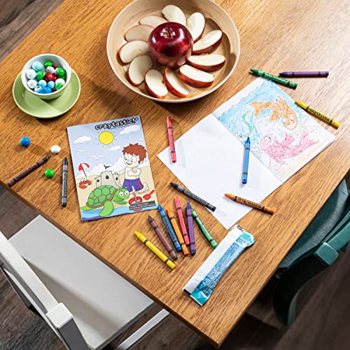 Craytastic! Bulk Crayons, 30 Individual Boxes of 8 colors/count Class Pack - Full Size, Premium (Red, Yellow, Green, Blue, Purple, Brown, Black) SAFETY TESTED COMPLIANT WITH ASTM D-4236 - Image 3