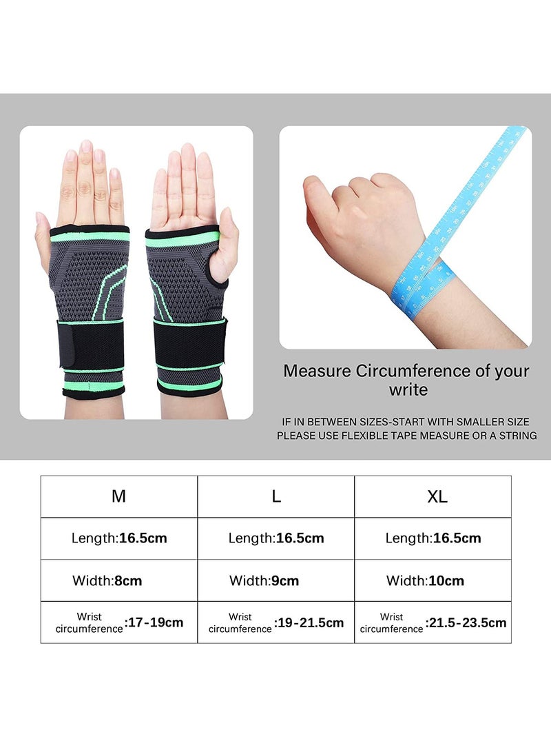Generic One Pair of High Compression Fabric Elastic Wrist Support for Fitness, Yoga, CrossFit Weightlifting, Gym, Nylon, Used for Posture Correction - Image 2