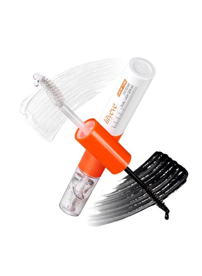 lilyeve GROWTURN Eyelash Growth Serum, Korean Lash Enhancing Serum for Longer Natural Lashes, 2-in-1 Dual Lash Serum for Day & Night Care, Prostaglandin Free with Biotin & Exosome |8ml - Image 1