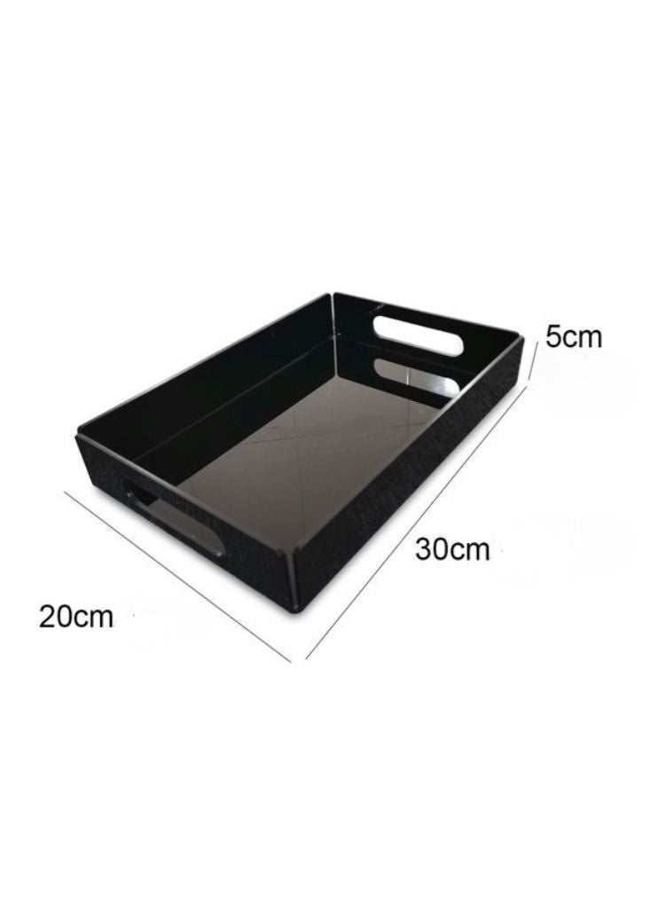 Garkoo – Luxury Acrylic Serving Tray – Size 20×30 cm – Durable Seamless Design with Handles – Open-Sided – Ideal for Hotels, Restaurants & Room Service - Image 4