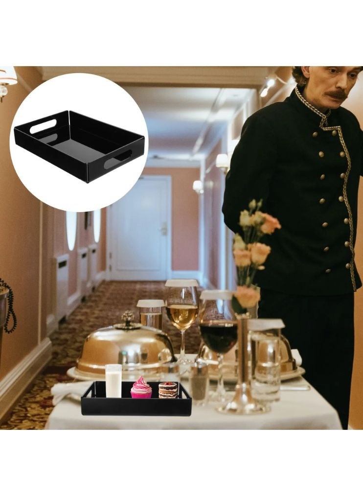 Garkoo – Luxury Acrylic Serving Tray – Size 20×30 cm – Durable Seamless Design with Handles – Open-Sided – Ideal for Hotels, Restaurants & Room Service - Image 2