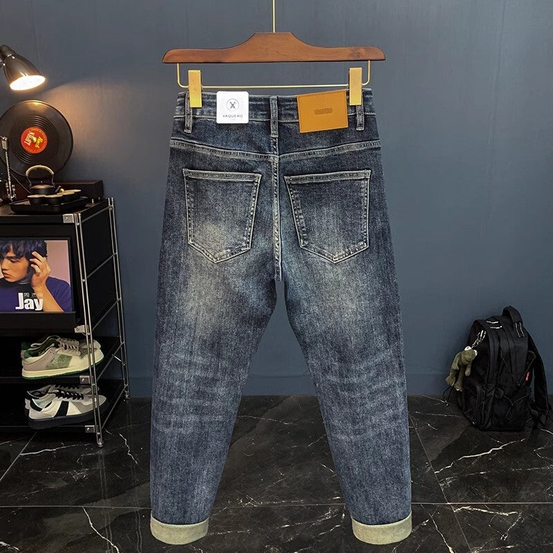 Unisex Classic Denim Jeans Loose Fit Daily Outdoor Wear - Image 2