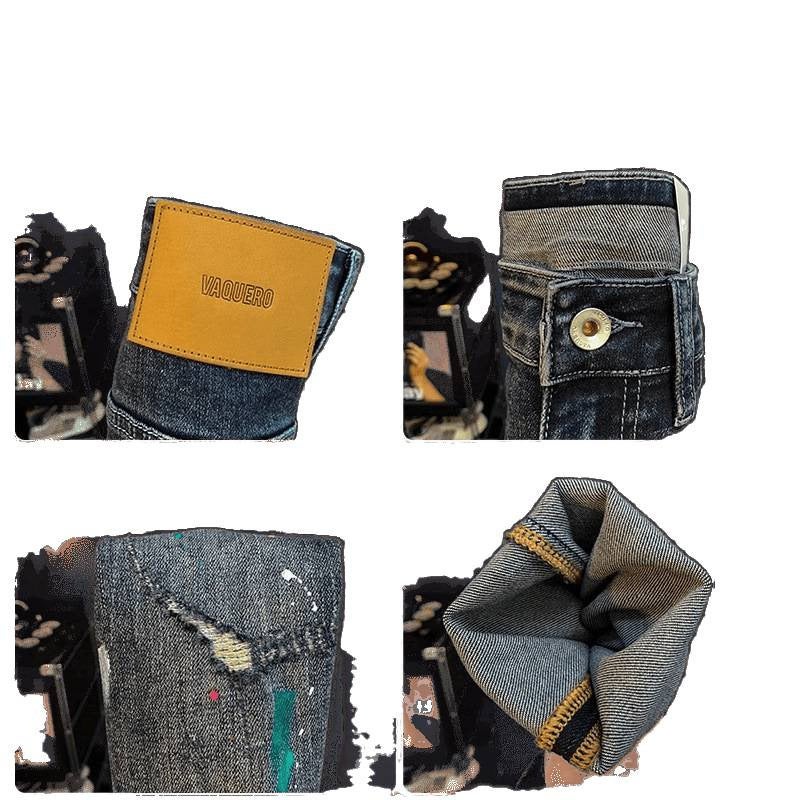Unisex Classic Denim Jeans Loose Fit Daily Outdoor Wear - Image 5