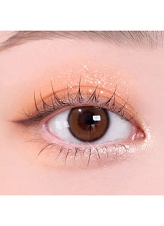 CORINGCO CORINGCO Shimmer Idoll Eyeshadow Palette Receipe Note 7Color Eye Makeup Cute Glitter Sparkle Korean Eye Makeup Korean Cosmetics (02 Almond apricot cake)  - Image 2