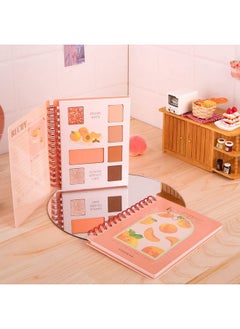 CORINGCO CORINGCO Shimmer Idoll Eyeshadow Palette Receipe Note 7Color Eye Makeup Cute Glitter Sparkle Korean Eye Makeup Korean Cosmetics (02 Almond apricot cake)  - Image 5
