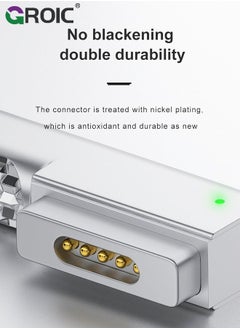 GROIC USB C to Magnetic T-Tip Charging Adapter, 90 Degree USB Type-C to Magnetic 2 T-Head 100W Power Fast Charging Converter for 2013-2015 MacBook Pro Air  - Image 4