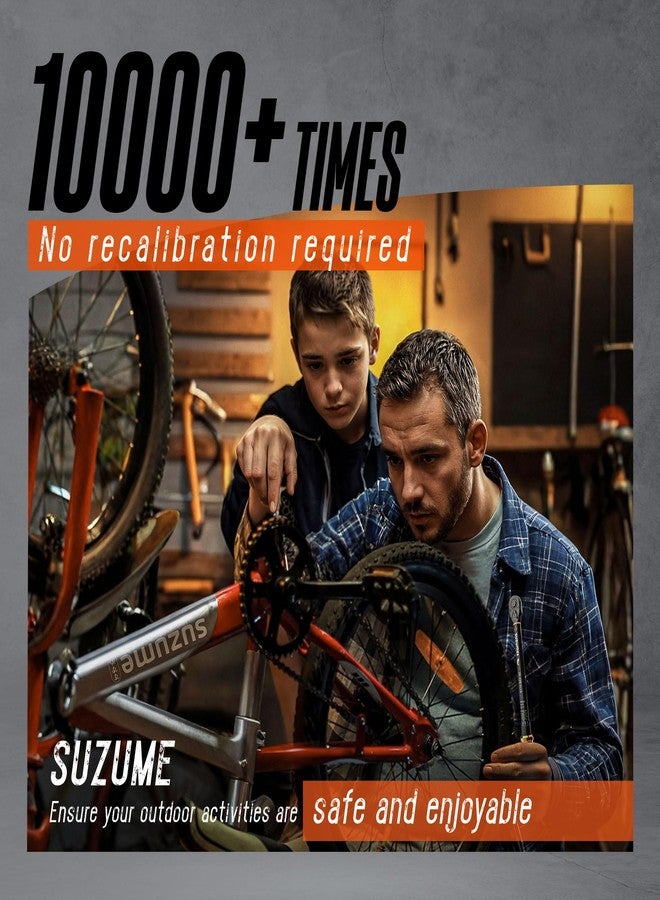 SUZUME 𝐒𝐔𝐙𝐔𝐌𝐄 1/4 Torque Wrench (20-220 In.Lb/ 2.3-24.9 N.m) ±3% High Accuracy Torque Wrench 72 Tooth Dual-Direction Adjustable Dual-Scales Inch Pound Torque Wrench for Bike - Image 2