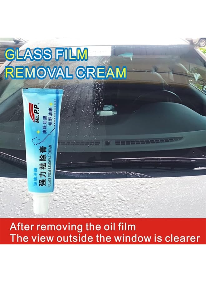Azonee Car Glass Oil Film Cleaner, Automotive Oil Stain & Water Spot Remover Cream With Sponge, Clear Removal Paste For Car Glass, Windows, Mirrors  - Image 5