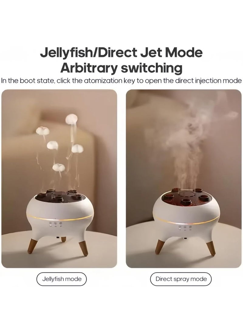 Generic - Dynamic Jellyfish Aroma Diffuser 250ml Ultrasonic Cool Mist Humidifier with Color Changing LED Large Fog Output Essential Oil Diffuser for Home Office Baby Room Romantic Mood Light - Image 1