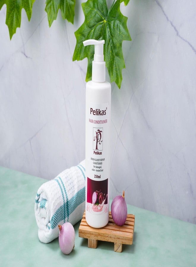 Pelikas Hair Care And Anti Hair Fall And Smoothness Natural Harble Red Onion Conditioner Hair Fall And Repair For Shiny and Straighting Hair 250ml For All Hair - Image 3