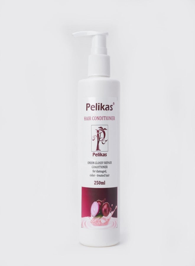 Pelikas Hair Care And Anti Hair Fall And Smoothness Natural Harble Red Onion Conditioner Hair Fall And Repair For Shiny and Straighting Hair 250ml For All Hair - Image 1