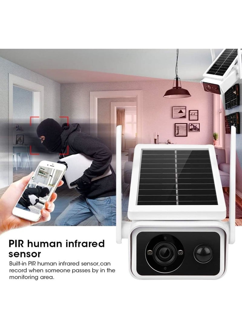 SYOSI 1080P Solar Surveillance Camera, IP66 Waterproof WiFi Security Camera, Support WiFi/AP Hotspot Connection, with IR Night Vision + PIR Motion Detection + Low-Power Consumption + 2 Way Audio Talk - Image 4
