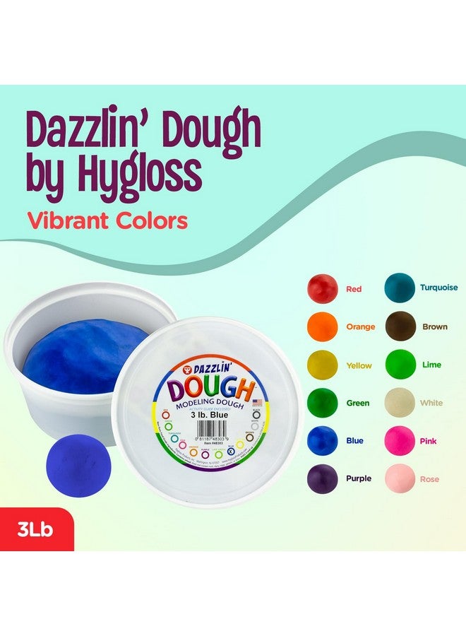 Hygloss عجينة اللعب هايغلوس - عجينة زرقاء بدون رائحة - آمنة وغير سامة للأطفال في الفنون والحرف - هدايا حفلات - مستلزمات الفصول الدراسية - 3 رطل - Image 2
