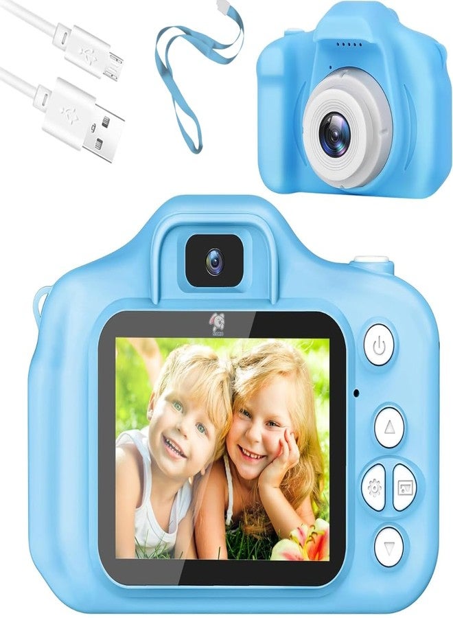 Storio Kids Digital Camera Toy 3.0MP 1080P HD Video Camera with 2-Inch Screen | USB Rechargeable Mini Camera | Educational Toy & Birthday Gift for Boys & Girls Age 3-12 | Supports 32GB SD Card - Blue - Image 1