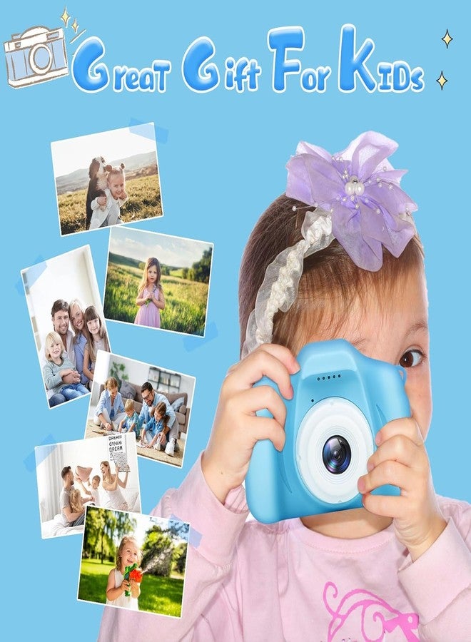 Storio Kids Digital Camera Toy 3.0MP 1080P HD Video Camera with 2-Inch Screen | USB Rechargeable Mini Camera | Educational Toy & Birthday Gift for Boys & Girls Age 3-12 | Supports 32GB SD Card - Blue - Image 5