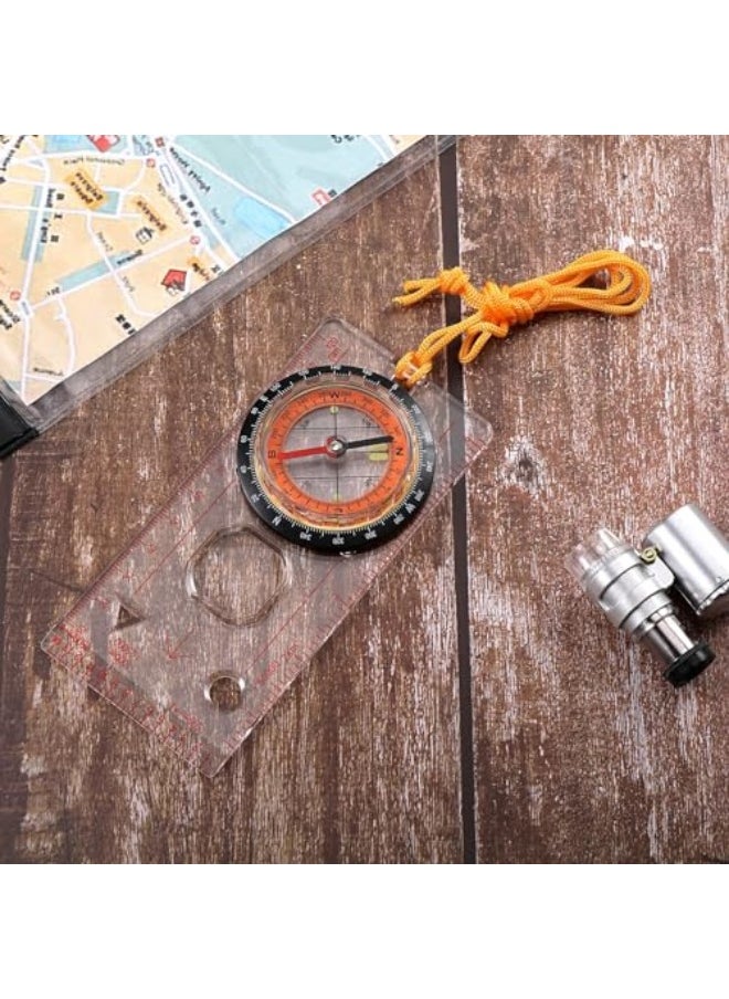 Excefore Ranger Compass, Portable Boy Scout Compass, Hiking Navigation Compass, Suitable for Expedition Map Reading, Navigation, Orienteering and Survival