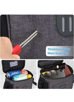 Y&D Bike Handlebar Bag, Front Frame Large Bicycle Storage Pouch 6.5 inch Transparent with Shoulder Strapfor Road Mountain Cycling Travel (Black)  - Image 4