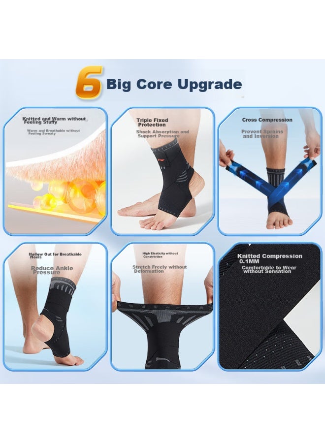 Li-Ning Li-ning Ankle Brace, Sprain Protection, Recovery Sleeve, Sports Basketball Anti-sprain, Post-injury Fixation, Ultra-thin Ankle Support  - Image 2