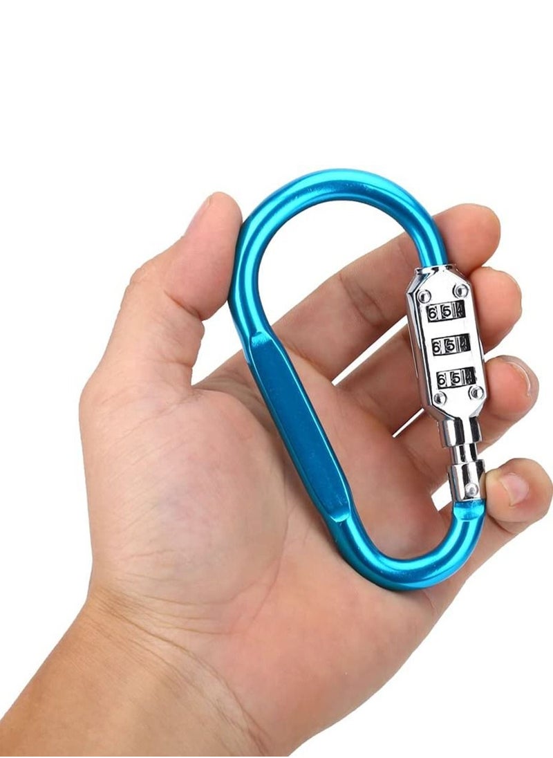 2-Piece 3-Digit Combination Password Padlock Blue