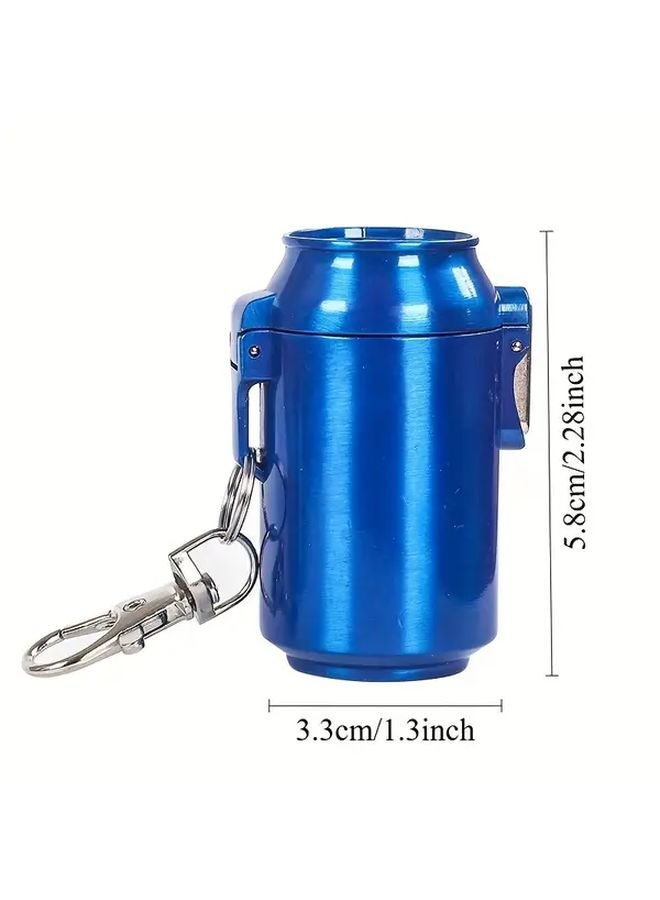 Red Portable Metal Ashtray No Power Needed Ideal for Car Home Durable Easy to Clean - Image 4