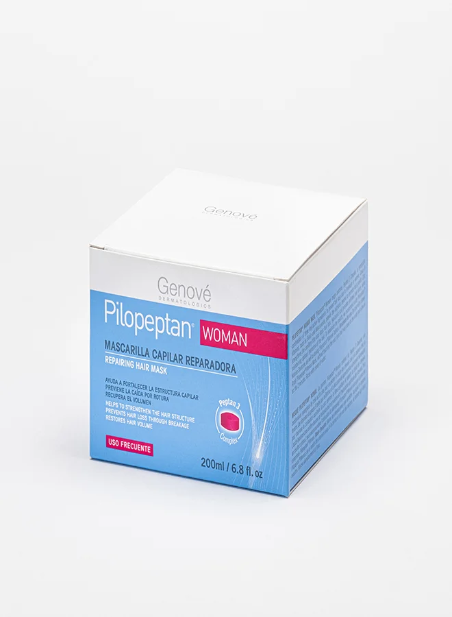Genove  Genové Pilopeptan Woman Regenerative Hair Mask 200ml | Anti-Hair Loss Deep Conditioning Treatment| Repairs & Strengthens Dry Damaged Hair for Women | Best Price UAE