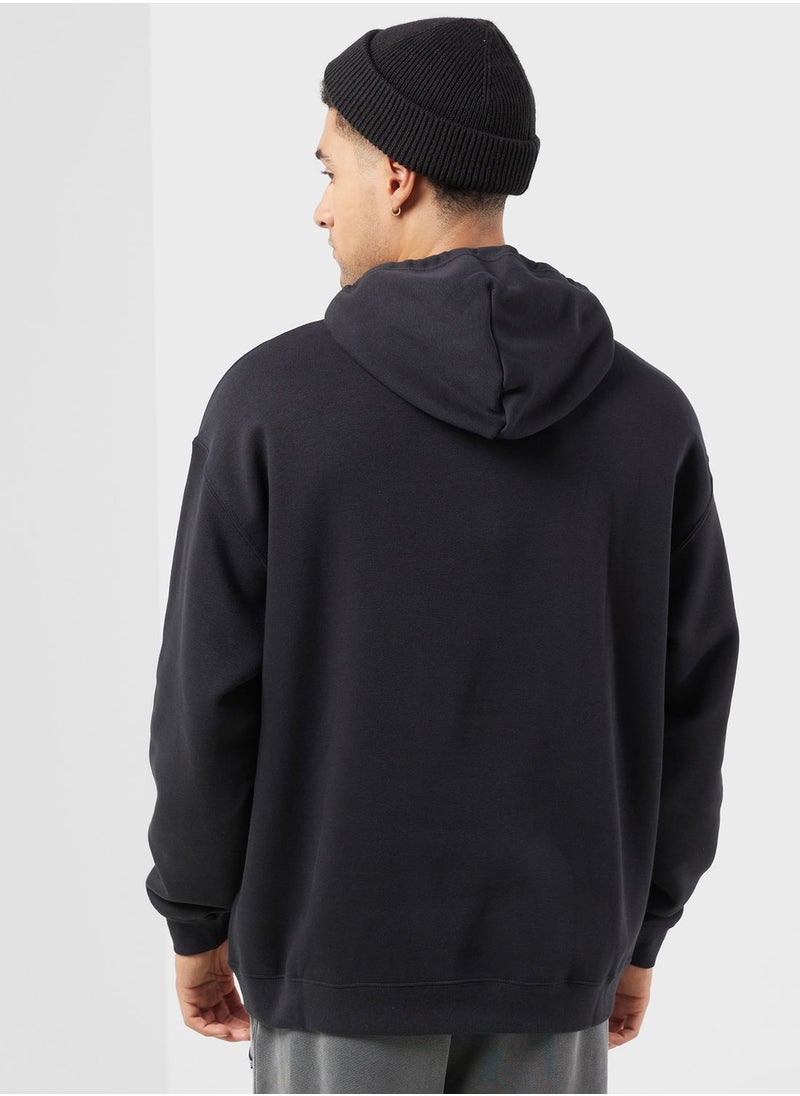 CONVERSE - Standard Fit Center Front Large Chuck Patch Hoodie - Image 1
