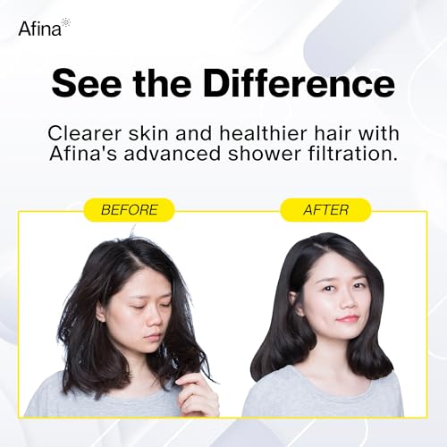 Afina Filtered Shower Head, Shower Filter for Hard Water | Improves Skin & Hair by Removing Chlorine & Toxic Chemicals from Hard Water | High Pressure Shower Filter Head Water Filter (Chrome) - Image 5