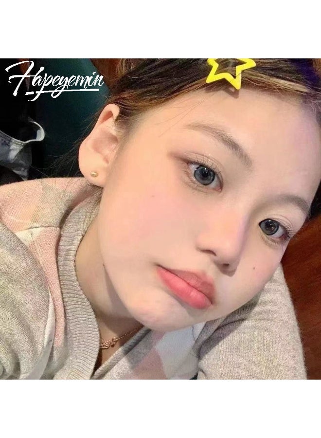 هابييمين عدسات لاصقة تجميلية سنوية للجنسين بلون بحيرة البجع الأزرق، مجموعة تكبير مع علبة - Image 4