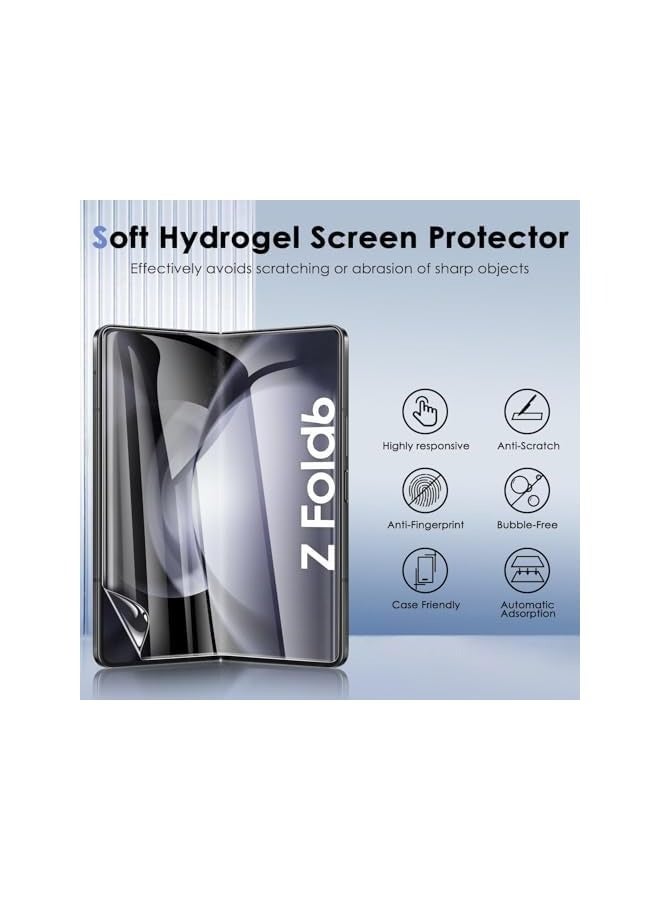 PROMASS Screen Protector [1SET] for Galaxy Z Fold 6, Galaxy Fold 6 HD Clear TPU Soft Film [Full Coverage][Fingerprint Recognition][touch-sensitive], TPU Film [Not Glass] Screen Protector for Z Fold 6 - Image 2