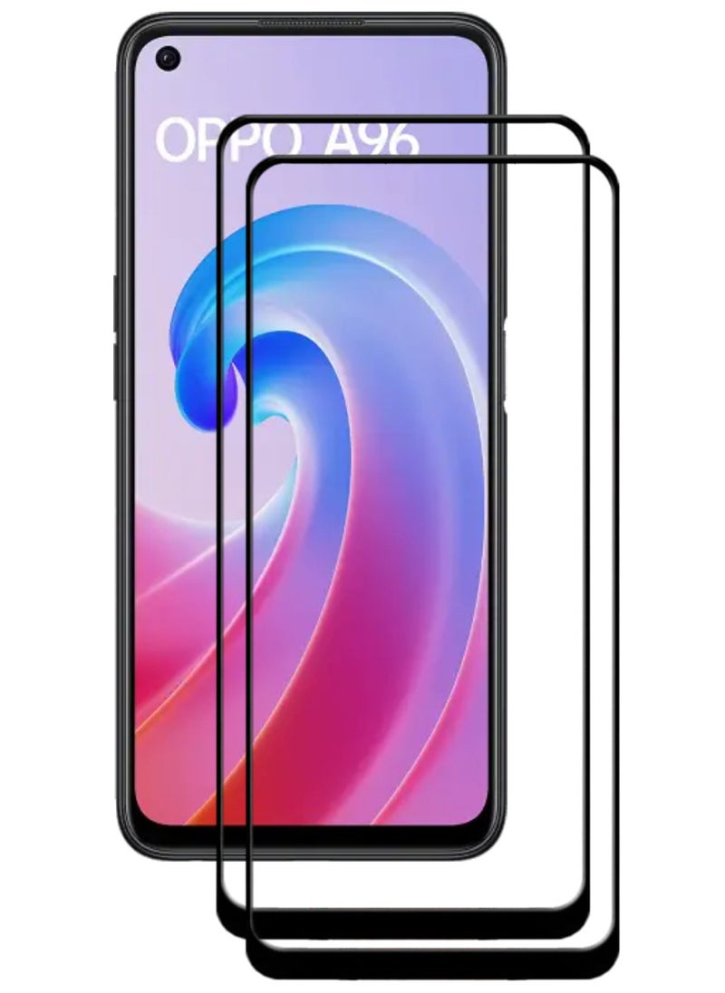 ACLIX 2 Pieces Antistatic ESD Dustproof Premium Quality High Definition Tempered Glass Screen Protector Designed For Oppo A96 - Image 1