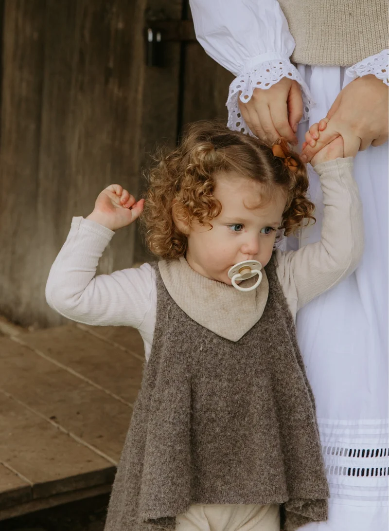 FRIGG Little Viking Silicone Baby Pacifier 0-6M 1-Pack Sigrid Cream - Size 1