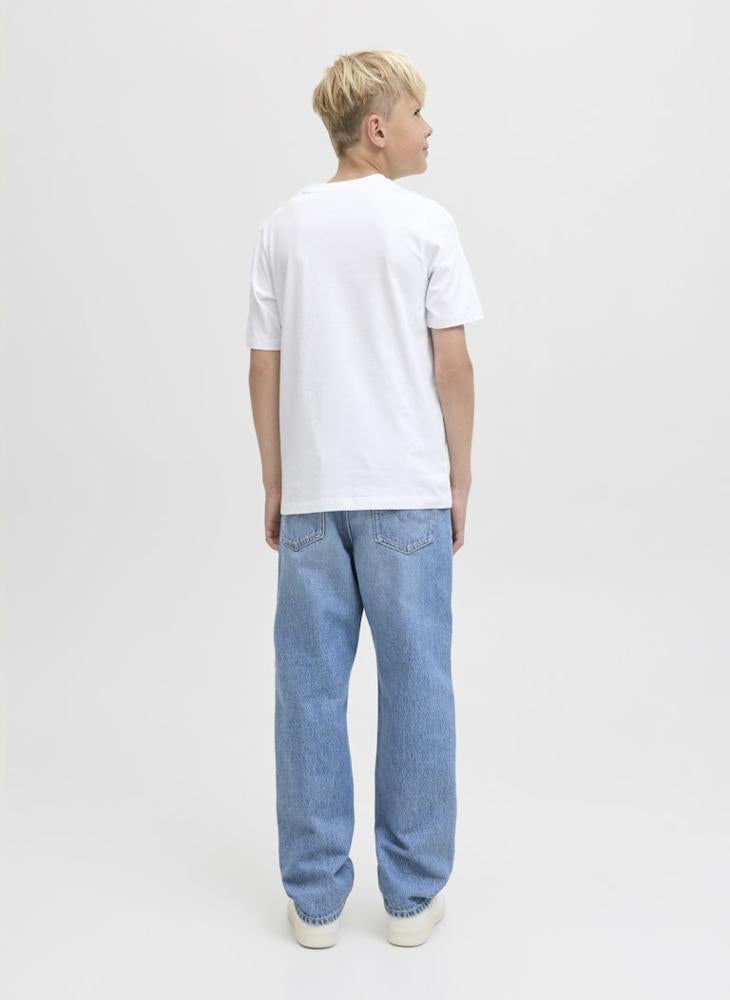 Jack & Jones Junior Kids Log Crew Neck T-Shirt - Image 2