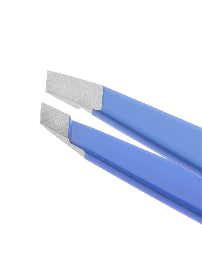 Tweezerman Stainless Steel Slant Tweezer - Eyebrow Tweezers for Women and Men (Lapis Blue) - Image 2
