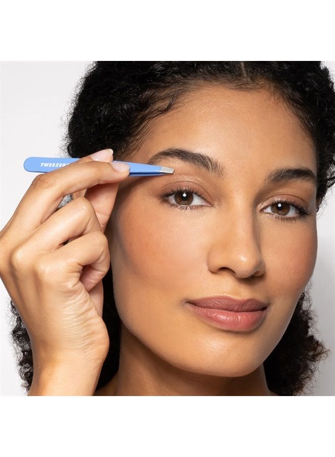 Tweezerman Stainless Steel Slant Tweezer - Eyebrow Tweezers for Women and Men (Lapis Blue) - Image 5