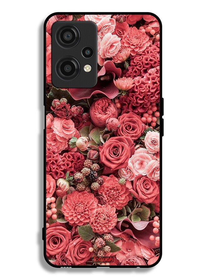 Tolwak OnePlus Nord CE 2 Lite 5G Protective Case Cover Peach Roses  - Image 1