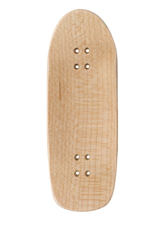 Teak Tuning Premium Wooden Fingerboard Deck, Poolparty Cruiser Shape - 33.5mm x 94mm - Pre-Drilled Holes - Includes Prolific Foam Tape - Image 2
