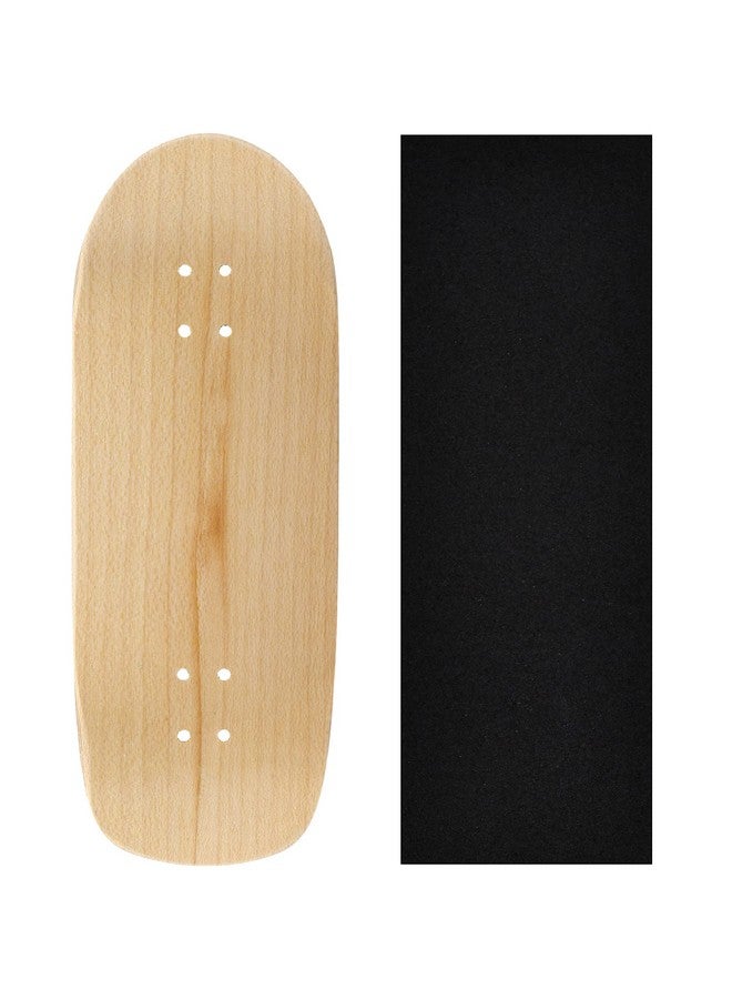 Teak Tuning Premium Wooden Fingerboard Deck, Poolparty Cruiser Shape - 33.5mm x 94mm - Pre-Drilled Holes - Includes Prolific Foam Tape - Image 1
