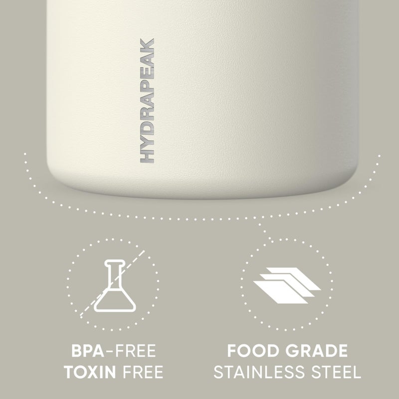 Hydrapeak 25oz Stainless Steel Vacuum Insulated Food Jar for Hot Food and Cold Food, Wide Mouth Leak-Proof Soup Jar for Adults, 10 Hours Hot and 16 Hours Cold (Ivory) - Image 3